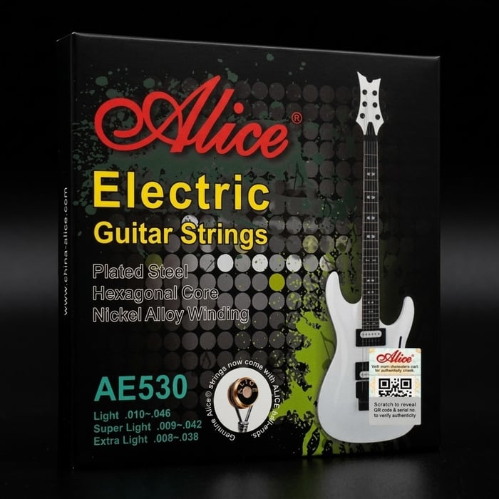 AE530-L 10-46 LIGHT NICKEL PLATED ALLOY ELECTRIC GUITAR STRINGS image