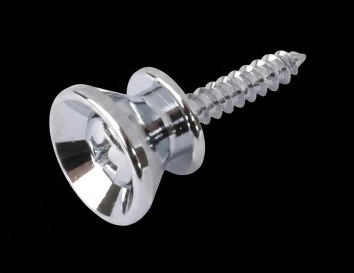 Single Strap Button Chrome  image
